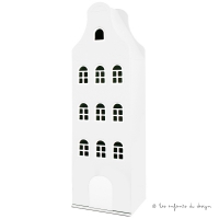 Armoire maison Amsterdam classique - Blanc